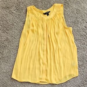 Simply Vera Vera Wang Sunny Yellow Pleated Blouse